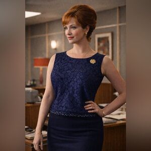 Banana Republic Deep Violet Lace Top